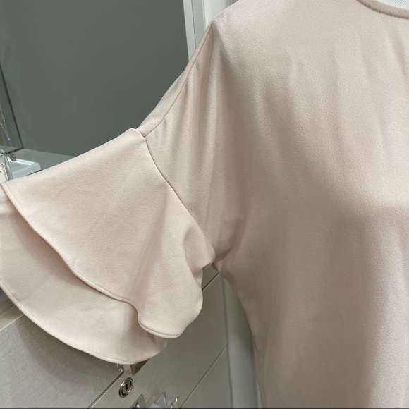 Saks Fifth Avenue Pink Bell Sleeve Top - Picture 2 of 4